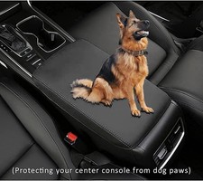 Honda Accord 2018-2022 Center Console Leather Armrest Cover with Black Stitching picture
