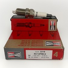 4-Pack Champion 3318 RC12PMC4 Platinum Spark Plugs Copper Core OEM Replacement picture
