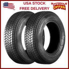 2PCS ST205/75D14 Trailer Tires 205 75 14 6Ply Replacement Tire ST205 75D 14 14