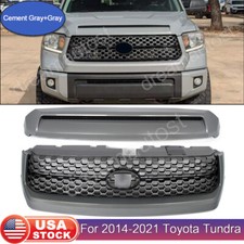 For 2014-2021 Toyota Tundra IH5 Cement Gray Front Grille&Hood Bulge Molding Set picture