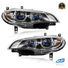 Blue LED Headlights For BMW X6 E71 2008-2013 Xenon/HID Upgrade Pair picture