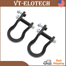 84072463 Pair (2pcs) Tow Hooks For Chevrolet Silverado  Sierra 1500 2007-19 picture