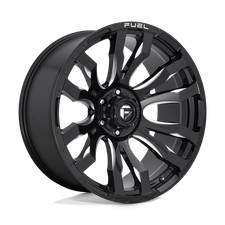 22x10 Fuel D673 BLITZ GLOSS BLACK MILLED Wheel 8x180 (-18mm) picture
