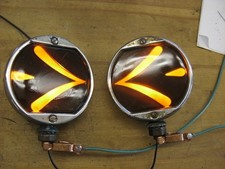 2 Vintage Sparton Teleoptic  12 Volt Turn Signal  lights picture