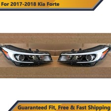 Halogen Headlight Assembly for 2017 2018 Kia Forte Left Right Pair w/ Bulbs 2pc picture