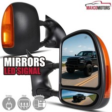 Tow Mirrors Fits 1999-2007 Ford F250 F350 F450 SuperDuty Power Heated+LED Signal picture