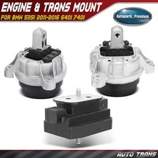 3x Automatic trans Engine Motor & Transmission Mount for BMW 535i 2011-2016 740I picture