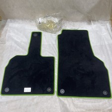 New OEM Lamborghini Aventador Floor Mats Black/Green, Left Hand Drive, 909000083 picture