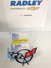 GM OEM 97-02 Corvette Front Bumper-Emblem Badge Nameplate 19207384 B102 picture