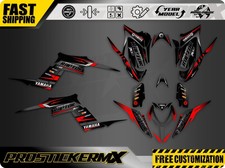 Red Black Graphics Kit Decals Stickers Yamaha Raptor 700 700R SE PRUEBA-BOT picture