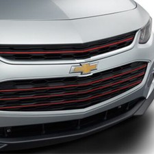 84075611 OEM Front Grille Cajun Red Chrome Surround 2016-2018 Chevrolet Malibu picture