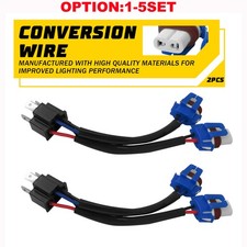 Two Head Harness Light Adapter Plug Play Conversion Wire 9003 H4 TO 9005 9006 picture