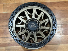 ONE 17X9 LOCK OFF-ROAD LUNATIC MATTE BRONZE W/BLACK RING 6X139.7 106.2 SILVERADO picture