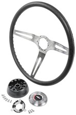 JEGS 3-Spoke Comfort Grip Steering Wheel Kit Fits Select 1969-1972 Chevrolet picture