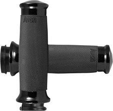 Avon Custom Contour Grips Black Anodized 1 in Bars Pair picture