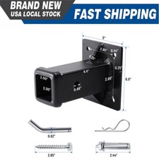 Universal 2in Bolt On Receiver Tube Trailer Hitch Receiver Adapter For Pickup US picture