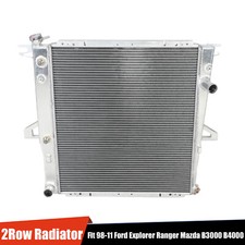 2Row Aluminum Radiator For 1998-2011 Ford Explorer Ranger Mazda B3000 3.0L 4.0L picture