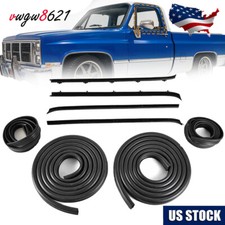 Complete Door Window Weatherstrip Seals Set Kit For 1985-1991 Chevy GMC C10/K10 picture
