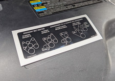 Replacement GM Accessory Belt Routing Decal 12575049 - Sticker Label Chevy GMC picture