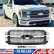 Chrome Front Bumper Grille For 2024-2025 Ford F150 F-150 Platinum King Ranch New picture