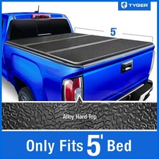 TYGER T5 Tri-Fold Alloy Hardtop Tonneau Cover for 15-22 Colorado/Canyon 5'2