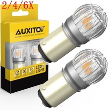 2/4/6X 2x 1157 7528 LED Turn Signal Blinker Sidemarker Light Bulbs Amber Bright picture