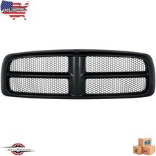 Fits 2002-2005 Ram 1500 2003-2005 Ram 2500 3500 New Front Black Grille CH1200287 picture