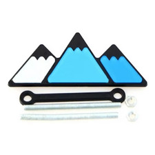 TRD-style Blue Tri-Color Mountain Grille Badge fits Toyota picture