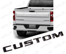 NEW 2019-25 Silverado 1500 Tailgate Custom Letter Logo Emblem Badge Gloss Black picture