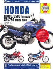 NEW Honda XL600/650V Transalp XRV750 1987-2007 Haynes Repair Service Manual 3113 picture