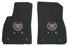 New Lloyd 2pc Front Ebony Floor Mats  fits 2013-2015 Cadillac XTS double logo picture