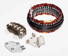105 Amp Delco 10Si Alternator Upgrade Kit, wider stator for low rpm output picture