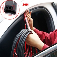32.8Ft Car L-Shaped Door Rubber Sealing Strip Weatherstrip Edge Moulding Trim picture