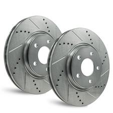 For Eagle Talon 1995-1998 - Rear Drilled and Slotted Rotors picture