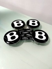 NEW 4 GENUINE BENTLEY CONTINENTAL GT SPUR BENTAYGA ALLOY WHEEL CENTER CAP BADGES picture