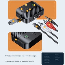 Bluetooth 5.4 Receiver Adapter Wireless 3.5mm AUX to 2 RCA USB Audio Adapter 0H picture