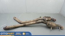 07-2012 MERCEDES-BENZ GL550 X164 Exhaust Downpipe Center Resonator Pipe Set Pair picture