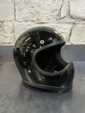 TT&CO USA DOT TOECUTTER BLACK Motorcycle Full Face Helmet Size L/XL picture