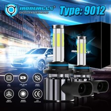 IRONWALLS 6sides 9012 HIR2 LED Headlight Bulbs Hi/Lo Beam Super Bright 1000000LM picture