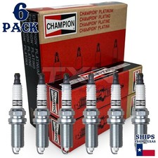 6 Pack Champion Platinum Spark Plugs for 1985-2001 Nissan Maxima 3.0L V6 picture