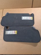 OEM 1995-05 Chevy S10 Blazer Sun Visors Left & Right Pair Set Charcoal Gray picture