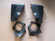 84-87 Honda CRX Si Factory Accessories Rear Speaker Covers + Brackets OEM Black picture