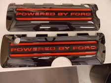 2011-2017 Mustang 5.0 OEM Coil Covers Painted UA Black with Red Letters Pair picture