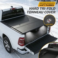 6.4FT Hard Tri-Fold Tonneau Cover For 2009-2018 Ram 1500 All Use picture
