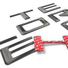 Chrome Domed Raised Plastic Tailgate Letters compatible with Silverado 2019-2026 picture