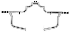 JBN Chrome Crash Highway Bar Engine Guard Pegs 86-99 Harley Softail FLST 26663 picture