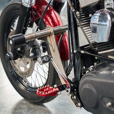 Front Highway Engine Guard Crash Bar Club style For Harley Dyna Forward Controls picture