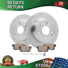 Rear Brake Rotors and Ceramic Pads Kit for  2004 2005 2006 2007 2008 Acura TL picture