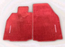PORSCHE BOXSTER FRONT LEFT & RIGHT FLOOR MAT CARRERA RED OEM picture