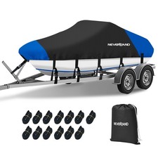 17ft 18ft 19ft Trailerable Waterproof Boat Cover 210D V-Hull Fit up to 102